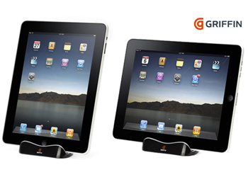 Griffin - WaveStand Viewing & Typing Stand for Apple iPad 3, iPad 2, iPad - Black