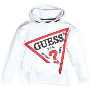 Guess Boys Guess Oversized Hoodie - Boys' Grade School White Size 14