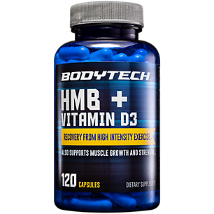 HMB + Vitamin D3 - Supports Muscle Growth and Strength (120 Vegetable Capsules)