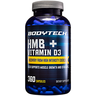 HMB + Vitamin D3 - Supports Muscle Growth and Strength (360 Vegetable Capsules)