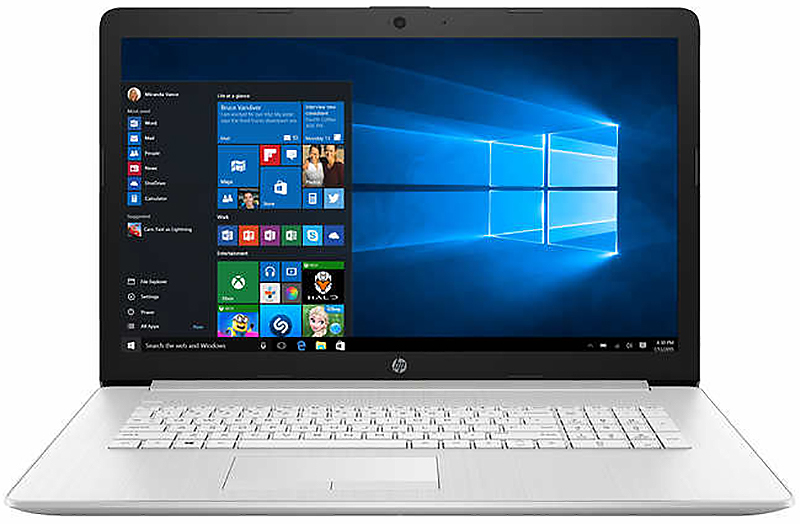 HP Silver 17.3" Laptop Intel i5-10210U 12GB RAM 1TB HDD, Intel UHD Graphics