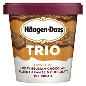 Haagen-Dazs Trio Ice Cream Salted Caramel Chocolate - 14.0 oz