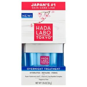 Hada Labo Tokyo Overnight Treatment Smoothing Cream & Perfecting Serum - 1.76 oz