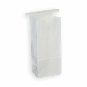 Half Pound Coffee Bags with Tin Ties - WHITE, 100 Count Box