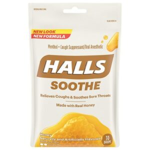 Halls Cough Drops Honey - 30.0 ea