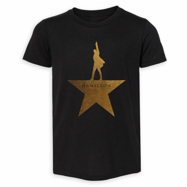 Hamilton Gold Star Logo T-Shirt for Kids Official shopDisney