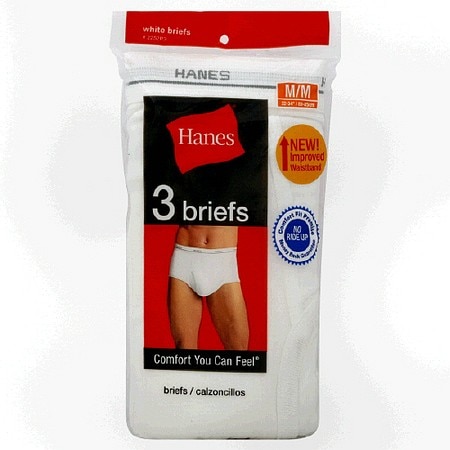 Hanes Men's Briefs Medium - 3.0 ea