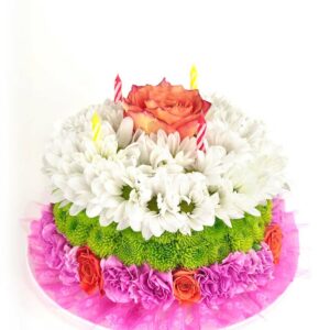 Happiest Birthday Flower Cake - Regular