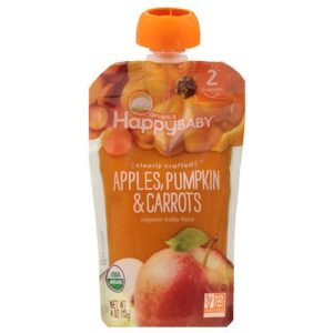 Happy Baby Clearly Crafted Baby Food Apple/Pumpkin/Carrot - 4.0 oz