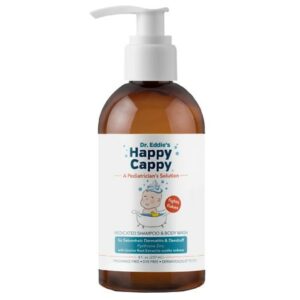 Happy Cappy Children's Medicated Shampoo & Body Wash for Seborrheic Dermatitis & Dandruff Fragrance Free - 8.0 fl oz