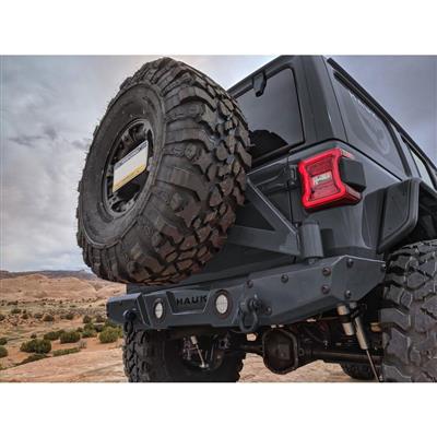 Hauk Offroad Predator Series Spare Tire Carrier (Black Epoxy) - BMP-7832BE