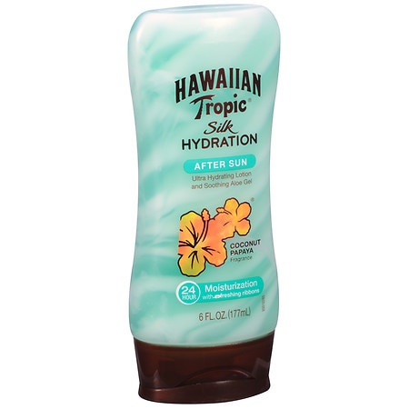 Hawaiian Tropic Silk Hydration After Sun Ultra Hydrating Lotion & Soothing Aloe Gel Coconut Papaya - 6.0 fl oz