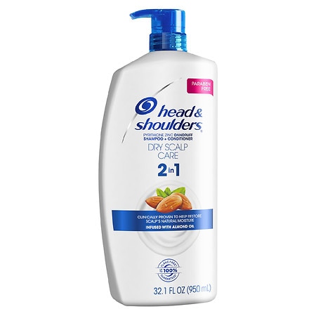 Head & Shoulders Dry Scalp Care with Almond Oil 2-in-1 Anti-Dandruff Shampoo + Conditioner - 32.1 oz
