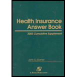 Health Insurance Answer Book 2003 Supplement