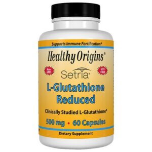 Healthy Origins Setria L-Glutathione Reduced, 500mg, Capsules - 60.0 ea