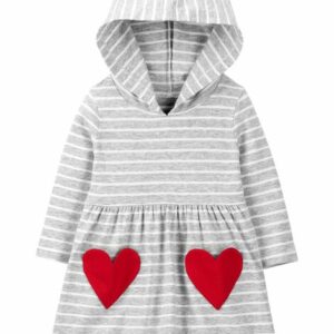 Heart Hooded Jersey Dress