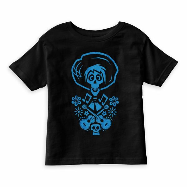 Hector Blue Guitar Graphic T-Shirt for Kids Coco Customizable Official shopDisney