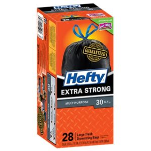 Hefty Cinch Sak Large Trash-Garbage Drawstring Bags 30 gallon - 28.0 Each