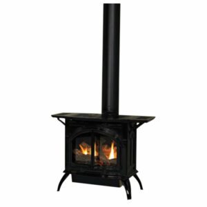 Heritage Cast Iron Matte Black Stove Dvp30Cc30Fn, Natural Gas