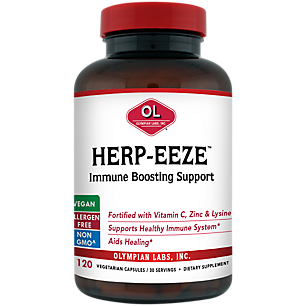 Herp-Eeze with Vitamin C, Zinc & Lysine - Immune Boosting Support (120 Vegetarian Capsules)