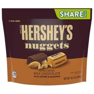 Hershey's Nuggets Extra Creamy Milk Chocolate with Toffee and Almonds Candy - 10.2 oz