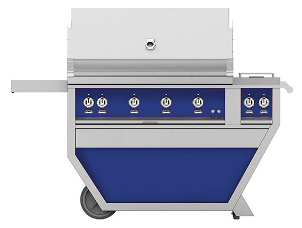 Hestan 42" Prince Deluxe Trellis And Sear With Double Side Burner Liquid Propane Gas Grill