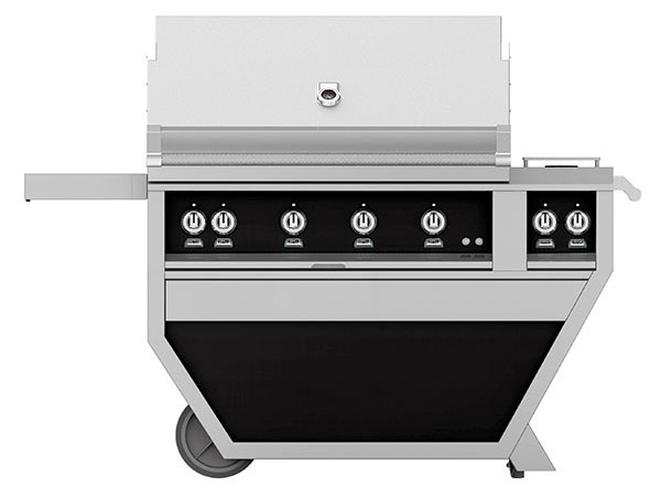 Hestan 42" Stealth Deluxe Trellis And Sear With Double Side Burner Natural Gas Grill