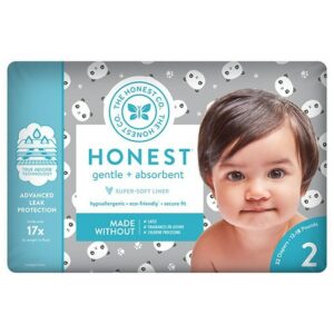 Honest Diapers, Pandas Size 2 - 32.0 ea