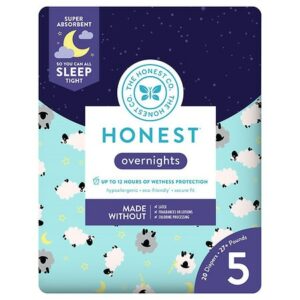 Honest Overnight Diapers, Sleepy Sheep Size 5 - 20.0 ea