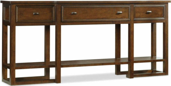 Hooker Furniture Dark Wood Living Room Lorimer Console Table