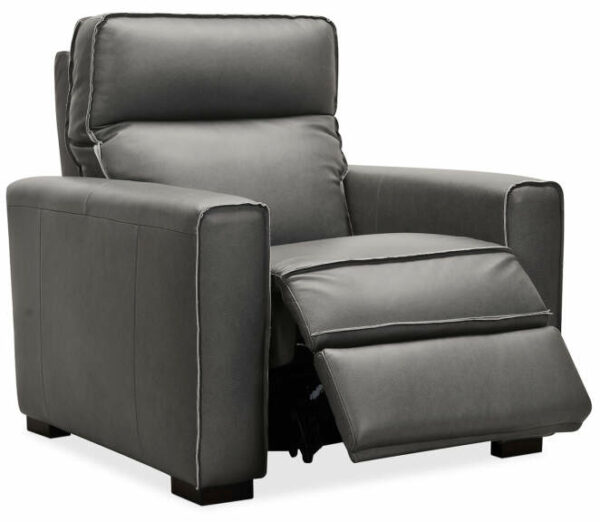 Hooker Furniture Living Room Braeburn Leather Recliner With Power Headrest