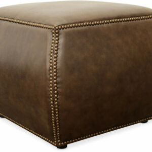 Hooker Furniture Living Room Cordova Leather Ottoman