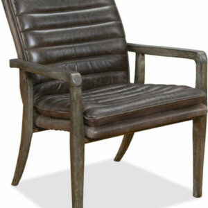 Hooker Furniture Living Room Langston Wood Frame Club Chair