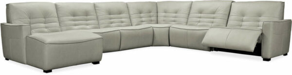 Hooker Furniture Living Room Reaux Grandier 6-Piece LAF Chaise Sectional With 2 Recliners