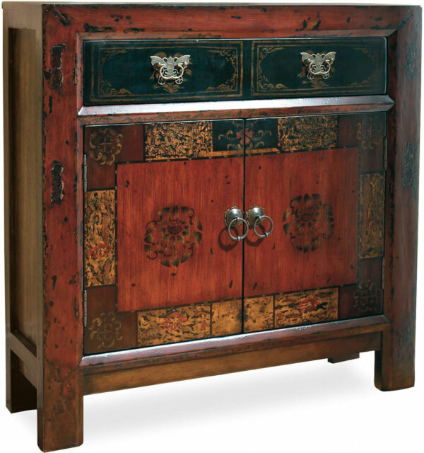 Hooker Furniture Living Room Red Asian Two-Door/One-Drawer Hall Chest