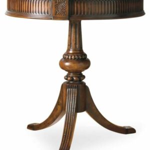 Hooker Furniture Living Room Round Pedestal Accent Table