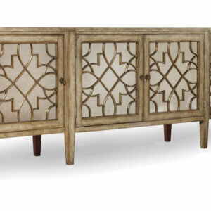 Hooker Furniture Living Room Sanctuary Four-Door Mirrored Console