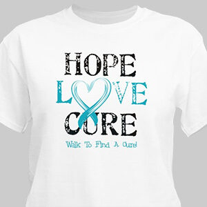 Hope Love Cure Awareness Personalized T-shirt