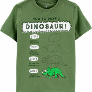 How To Draw A Dinosaur Jersey Tee