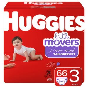 Huggies Little Movers Diapers, Size 3 - 66.0 ea