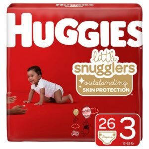 Huggies Little Snugglers Diapers, Size 3 - 26.0 ea