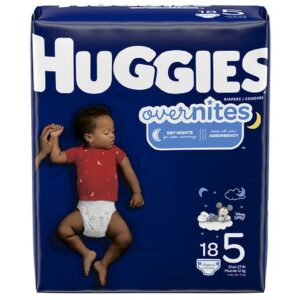 Huggies OverNites Diapers, Size 5 - 18.0 ea