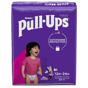 Huggies Pull-Ups Learning Designs Girls' Training Pants, 12-24M - 25.0 ea