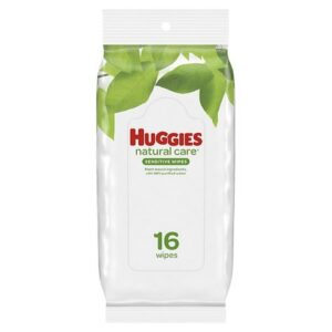 Huggies Sensitive Baby Wipes, Unscented, 1 Soft Pack Fragrance Free - 16.0 ea