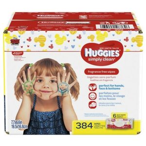 Huggies Simply Clean Baby Wipes Fragrance-free - 384.0 ea