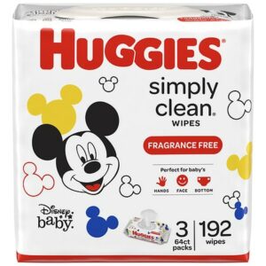 Huggies Simply Clean Baby Wipes Fragrance-free - 64.0 ea x 3 pack