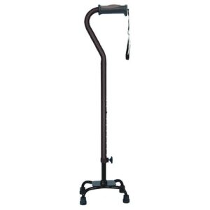Hugo Adjustable Quad Cane for Right or Left Hand Use, Small Base Small Base - 1.0 ea