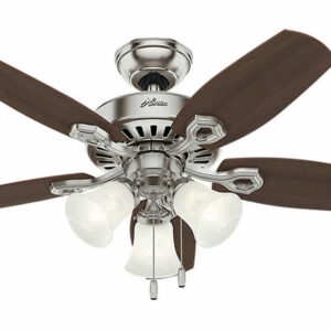 Hunter 42" Brazilian Cherry/Harvest Mahogany Builder Ceiling Fan For Small Rooms