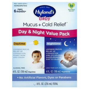 Hyland's Baby Mucus + Cold Relief Day/Night Value Pack - 8.0 fl oz
