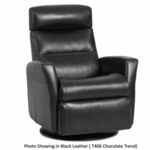 IMG Divani Trend Chocolate Leather Large Power Recliner with Chaise